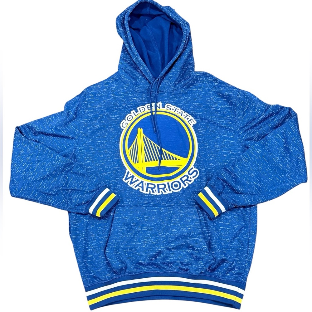 NBA Brand Golden State Warriors Logo Hoodie Pullover Men's size large